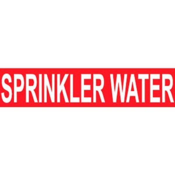 National Marker Co Pressure-Sensitive Pipe Marker - Sprinkler Water, Pack Of 25 A1242R